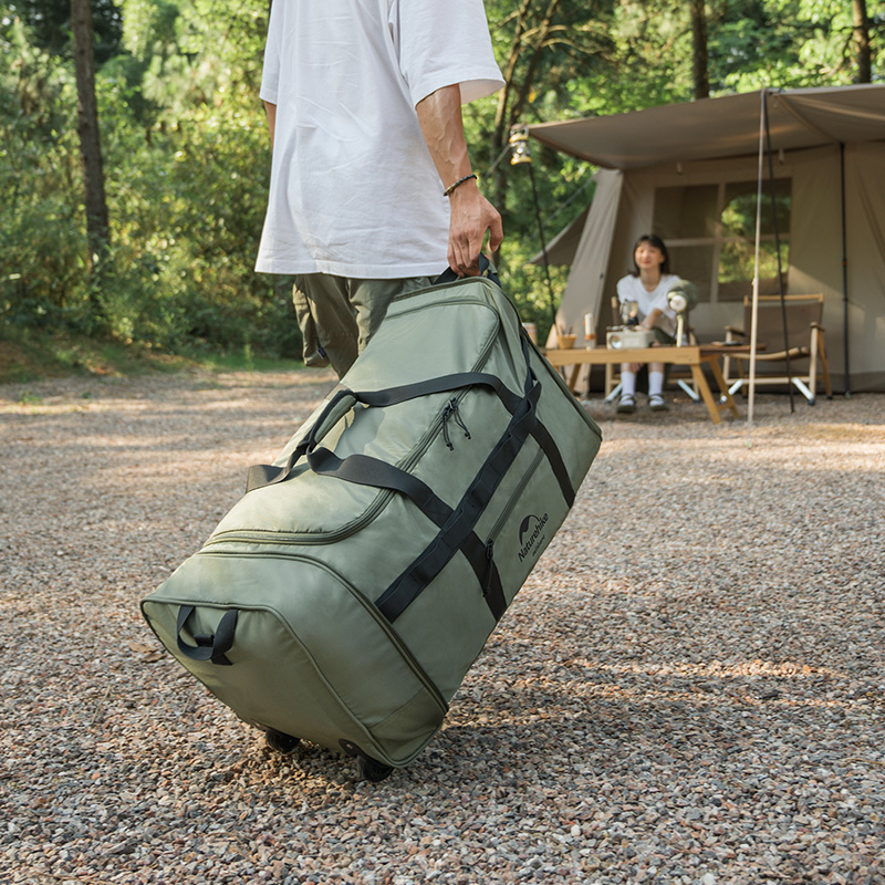 Naturehike skladacia taška s kolieskami - 1660g - čierna